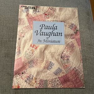 Paula Vaughan in Miniature Cross Stitch Pattern Booklet 8 Pages VGC Leisure Arts